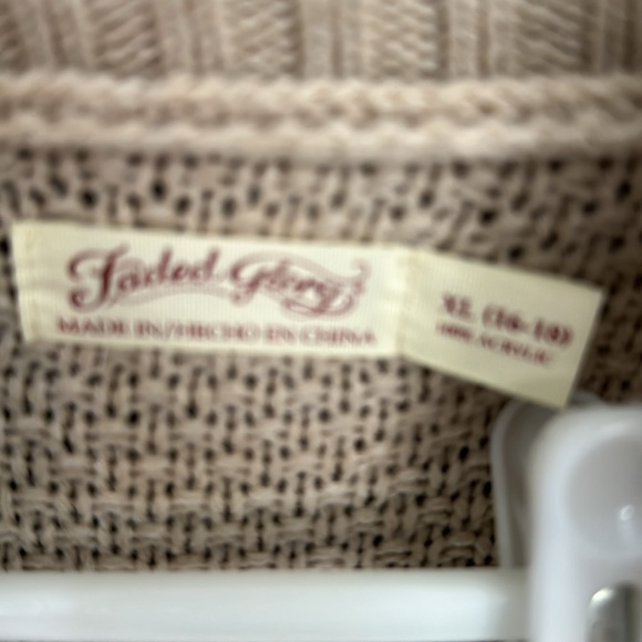 Cream Cardigan Faded Glory xl 16-18 - Picture 2 of 4